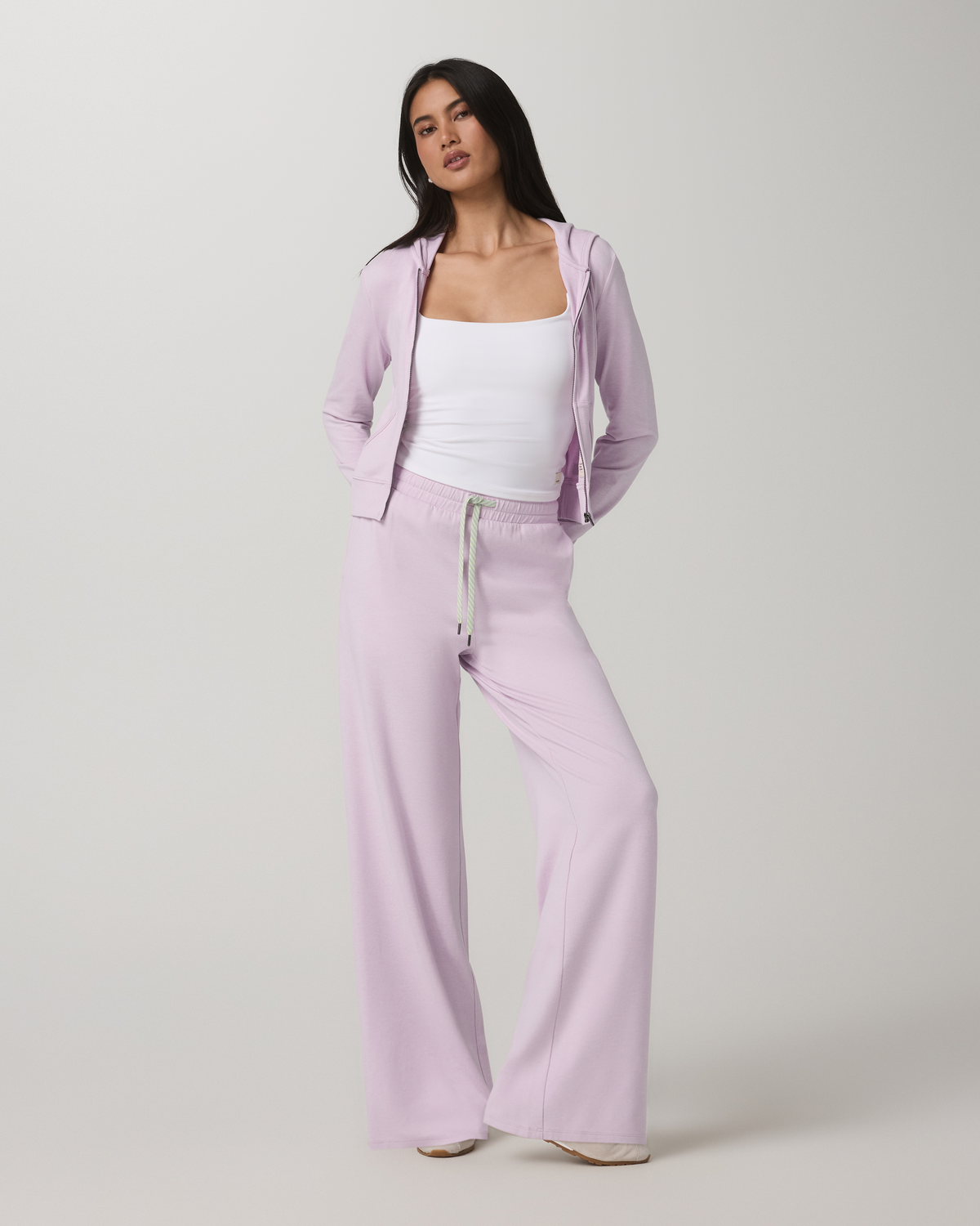 Women|New Vuori Halo Essential Wideleg Women's Lilac Breeze Heather Pants