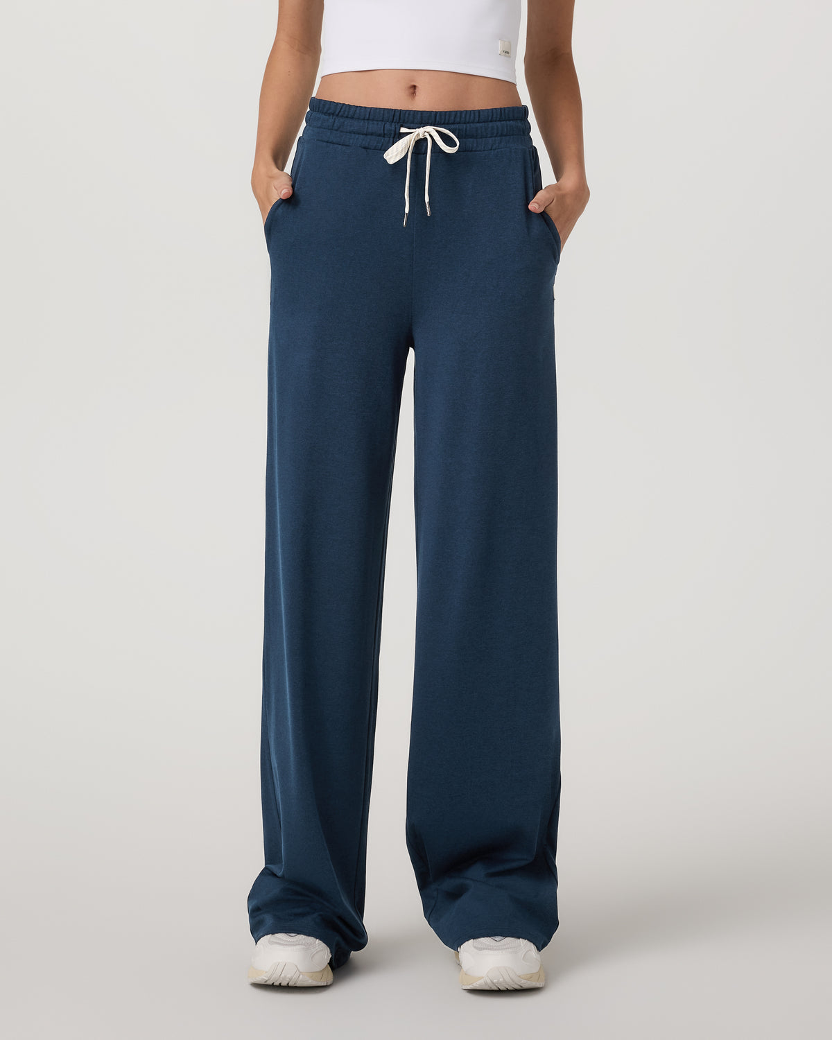 Women Vuori Halo Wideleg Women's Blue Coast Heather Pants