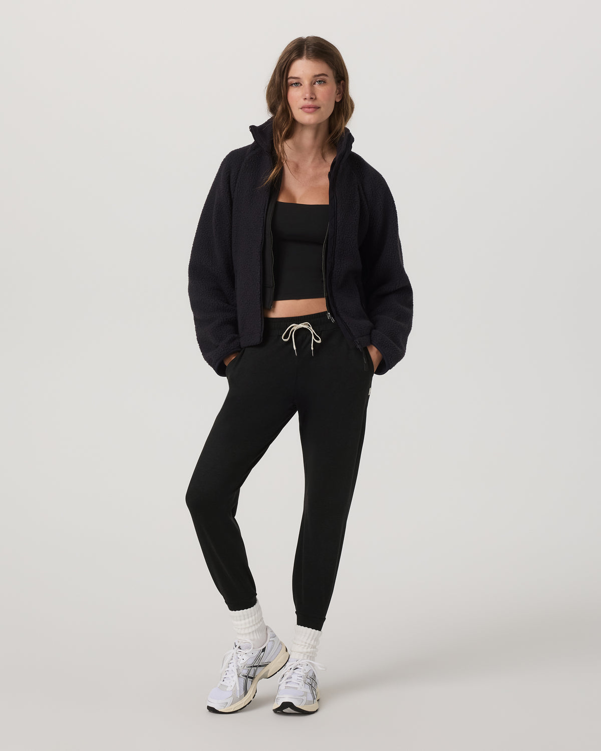 Women Vuori Performance Jogger - Long Black Heather Long Joggers