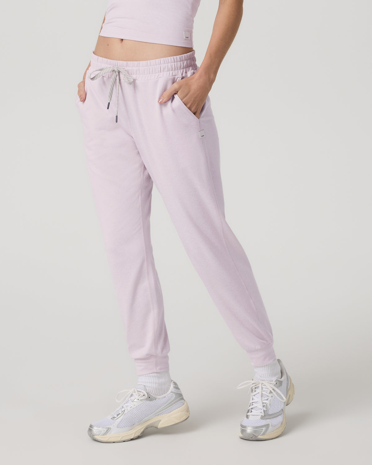 Women|New Vuori Women's Performance Joggers - Long Lilac Breeze Heather
