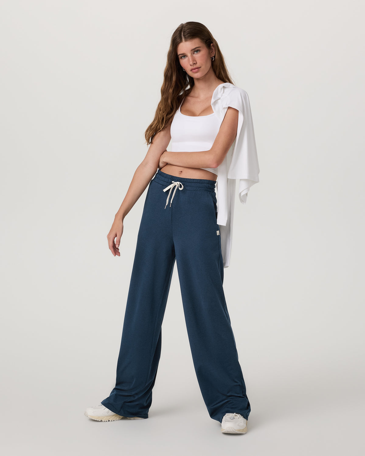 Women Vuori Halo Wideleg - Short Women's Blue Coast Pants