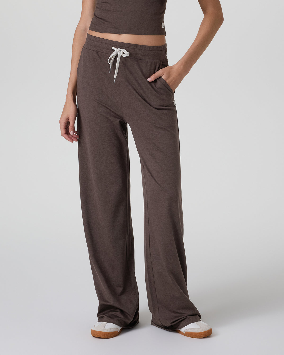 Women Vuori Halo Essential Wideleg Pant Java Heather