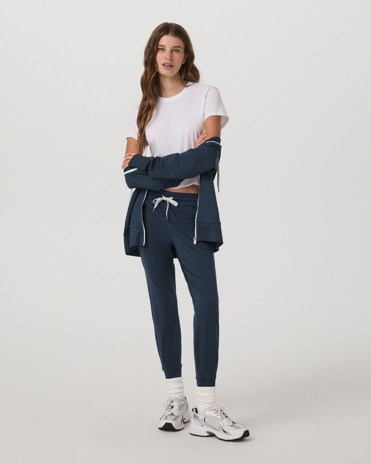 Women Vuori Performance Jogger - Long Midnight Heather