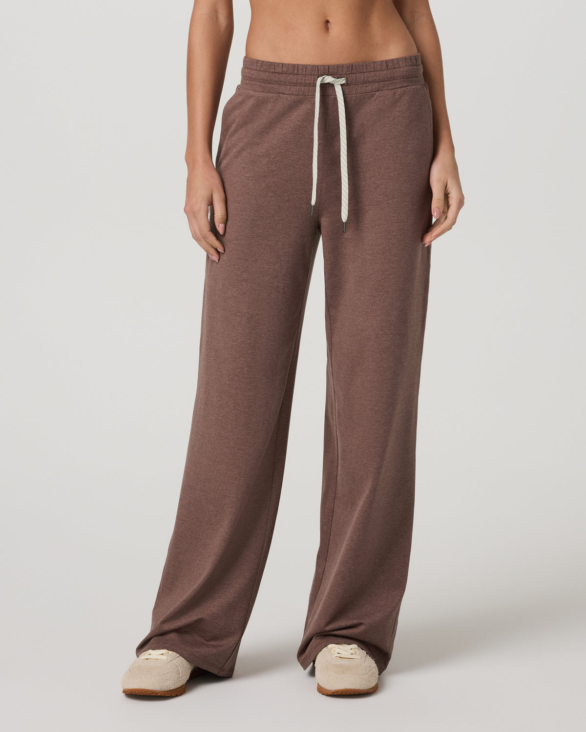 Women Vuori Halo Essential Wideleg Pant Women's Sable Heather Pant