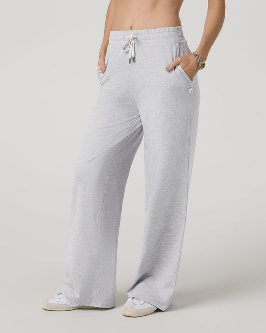 Women Vuori Halo Essential Wideleg Pant Women's Pale Grey Pants
