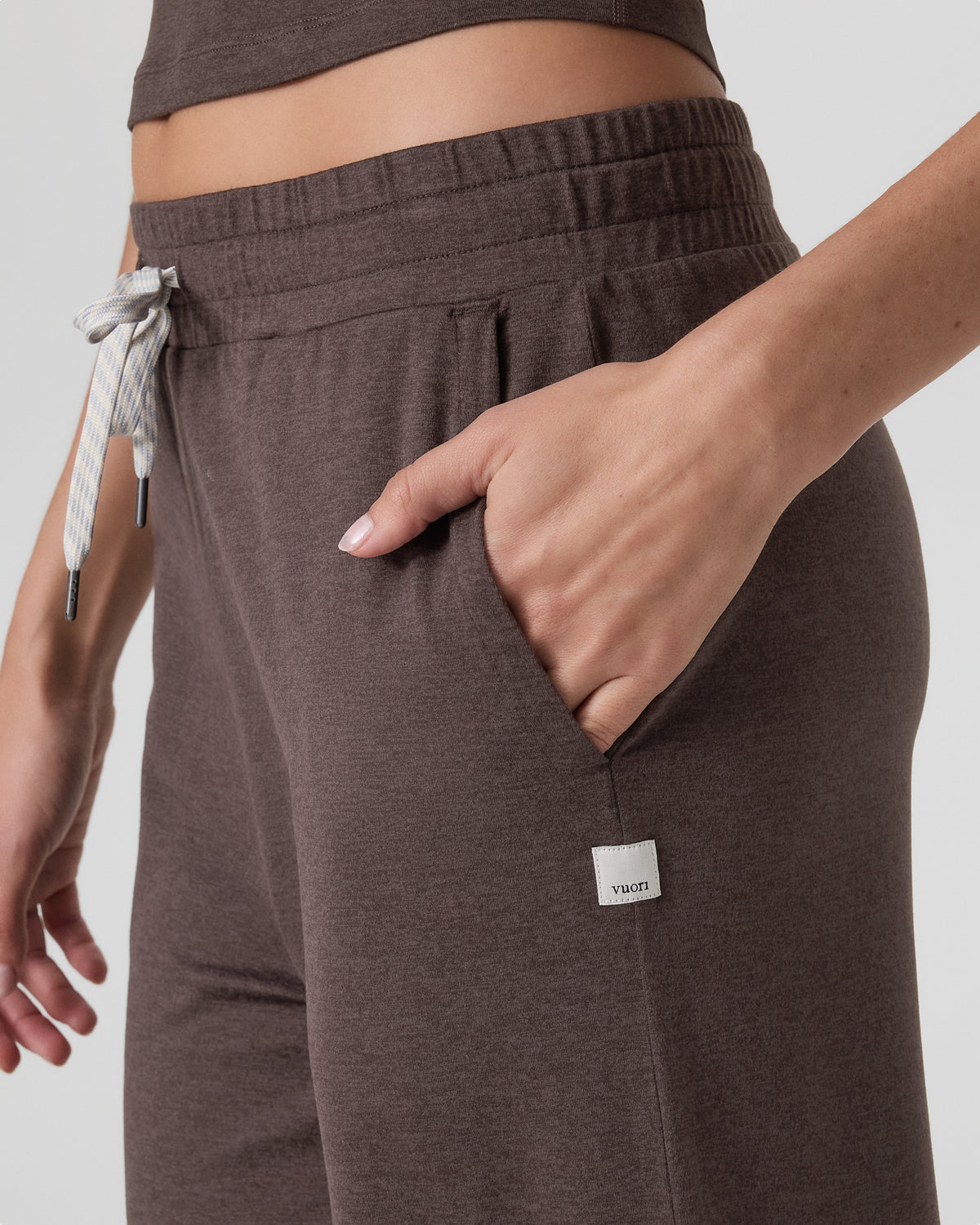Women Vuori Halo Essential Wideleg Pant - Short Java Heather