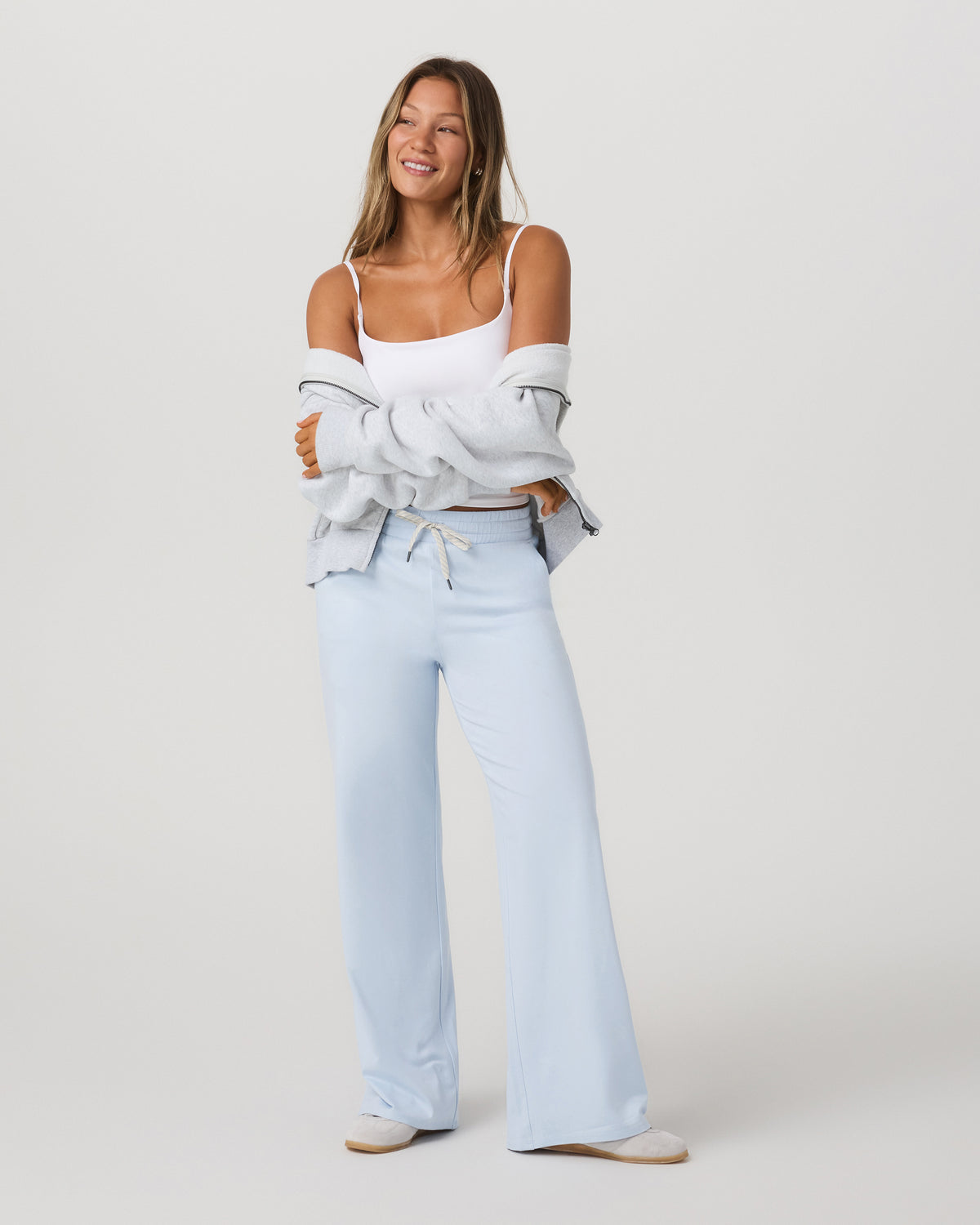 Women|New Vuori Halo Essential Wideleg Women's Soft Sky Heather Pants