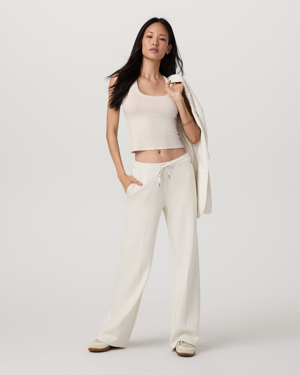 Women|New Vuori Compose Wideleg Pant Marshmallow Mid-High Rise Pants