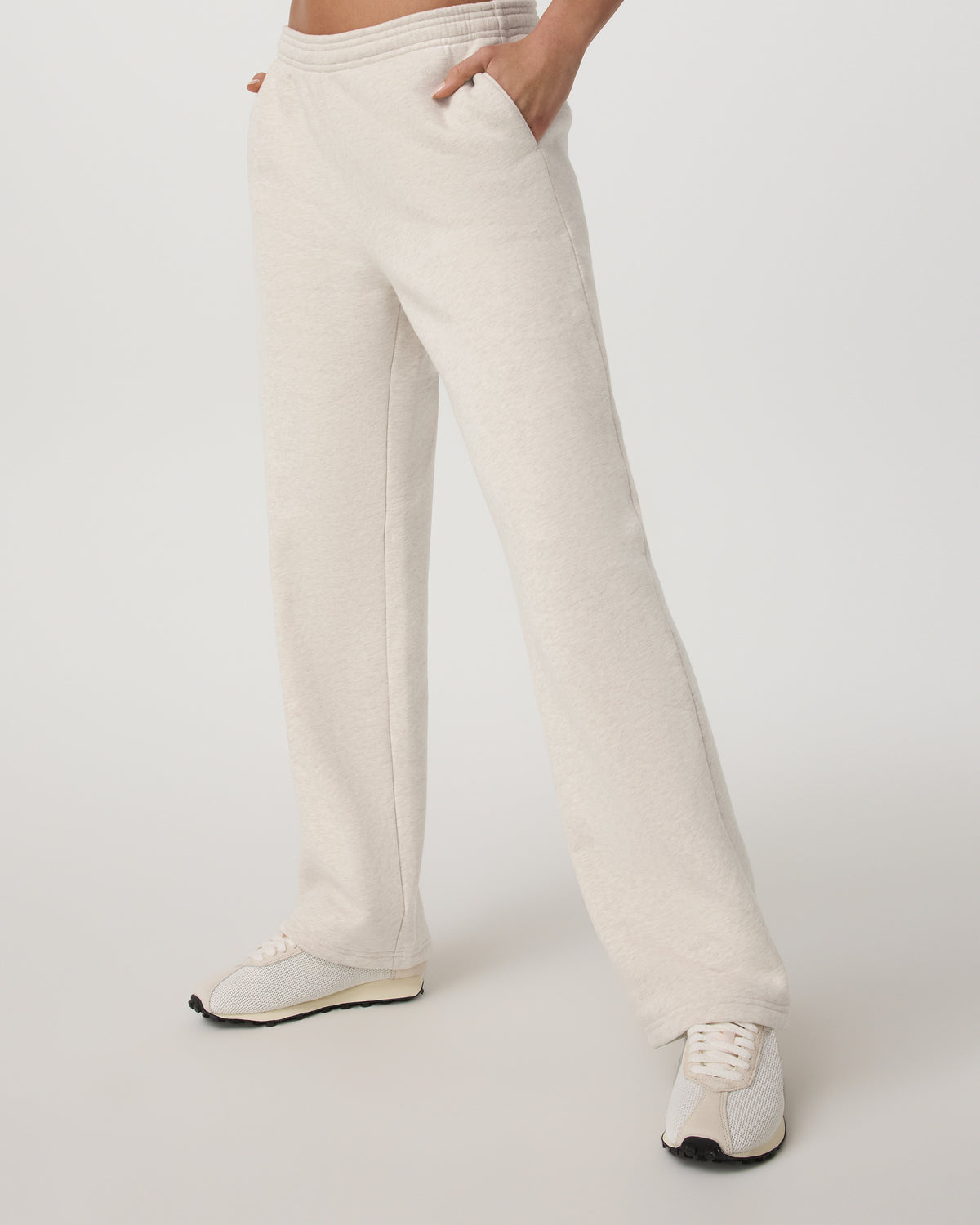 Women Vuori Restore Straight Leg Sweatpant - Short Bone Heather