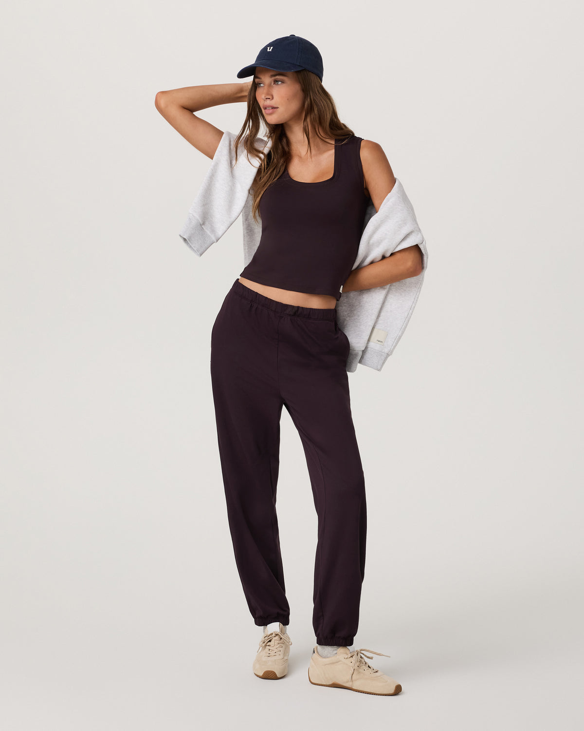 Women Vuori Halo Modern Sweatpant Women's Raisin Pants