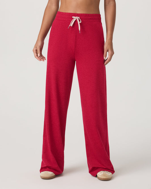 Women Vuori Halo Wideleg Women's Strawberry Heather Pants