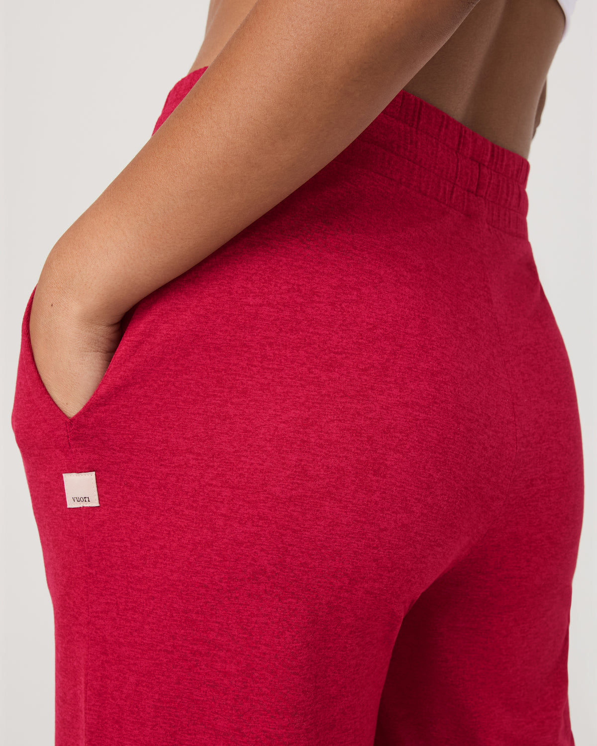 Women Vuori Halo Wideleg Women's Strawberry Heather Pants