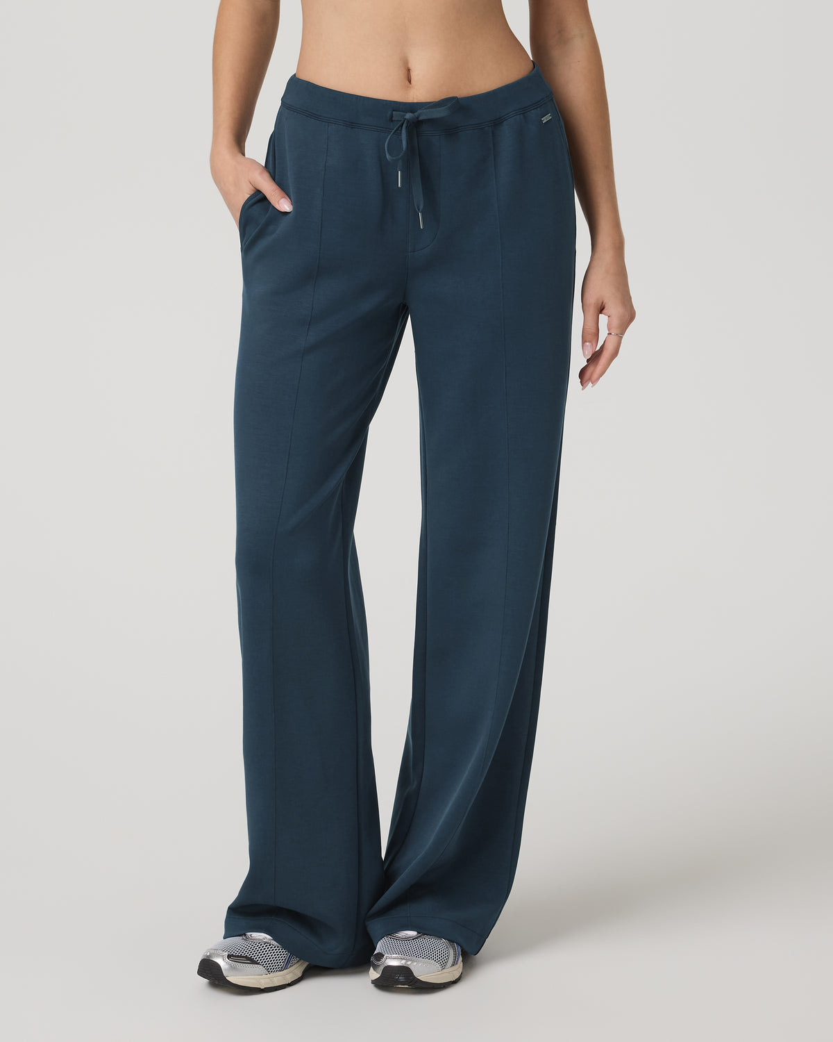 Women Vuori Compose Wideleg Pant Women's Ocean Blue Relaxed Pants