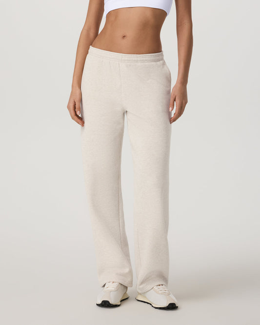 Women Vuori Restore Straight Leg Sweatpant - Long Bone Heather