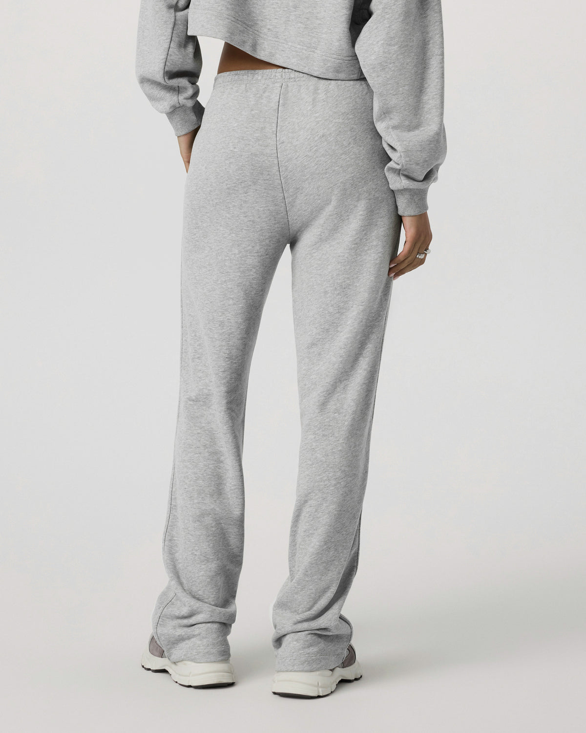 Women Vuori Sedona Straight Leg Sweatpant Light Heather Grey Pants