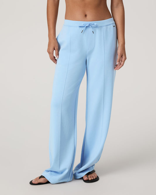 Women Vuori Compose Wideleg Pant Crystal Blue Mid-High Rise Pants