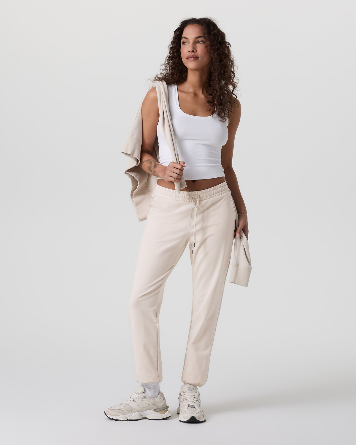 Women Vuori Granite Performance Jogger Milkweed Heather