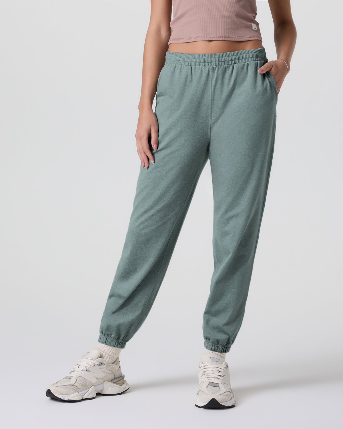 Women Vuori Boyfriend Sweatpant Vintage Pistachio Heather