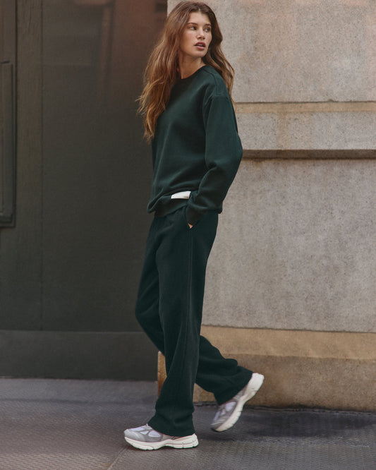 Women Vuori Restore Straight Leg Sweatpant Women's Evergreen Pants