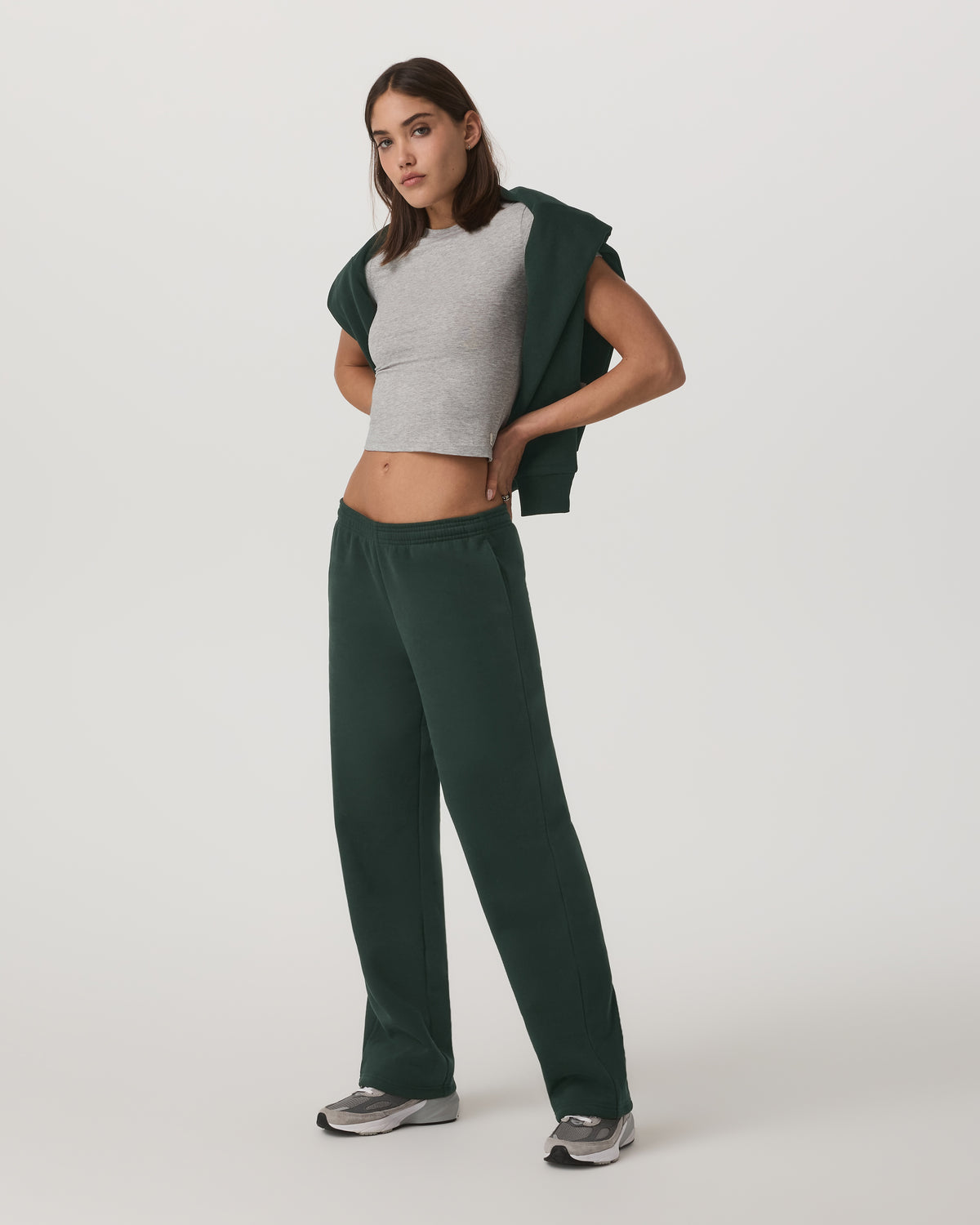 Women Vuori Restore Straight Leg Sweatpant Women's Evergreen Pants