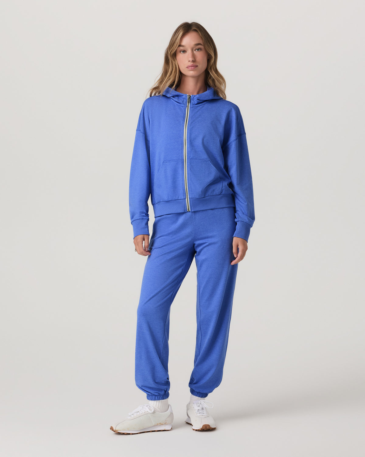 Women Vuori Halo Modern Sweatpant Women's Bright Iris Heather Pants
