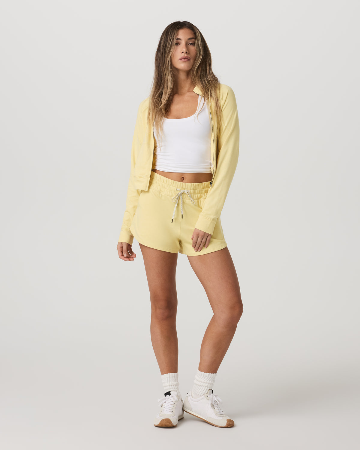 Women|New Vuori Women's Halo Performance Short 2.0 Lemon Snap Heather