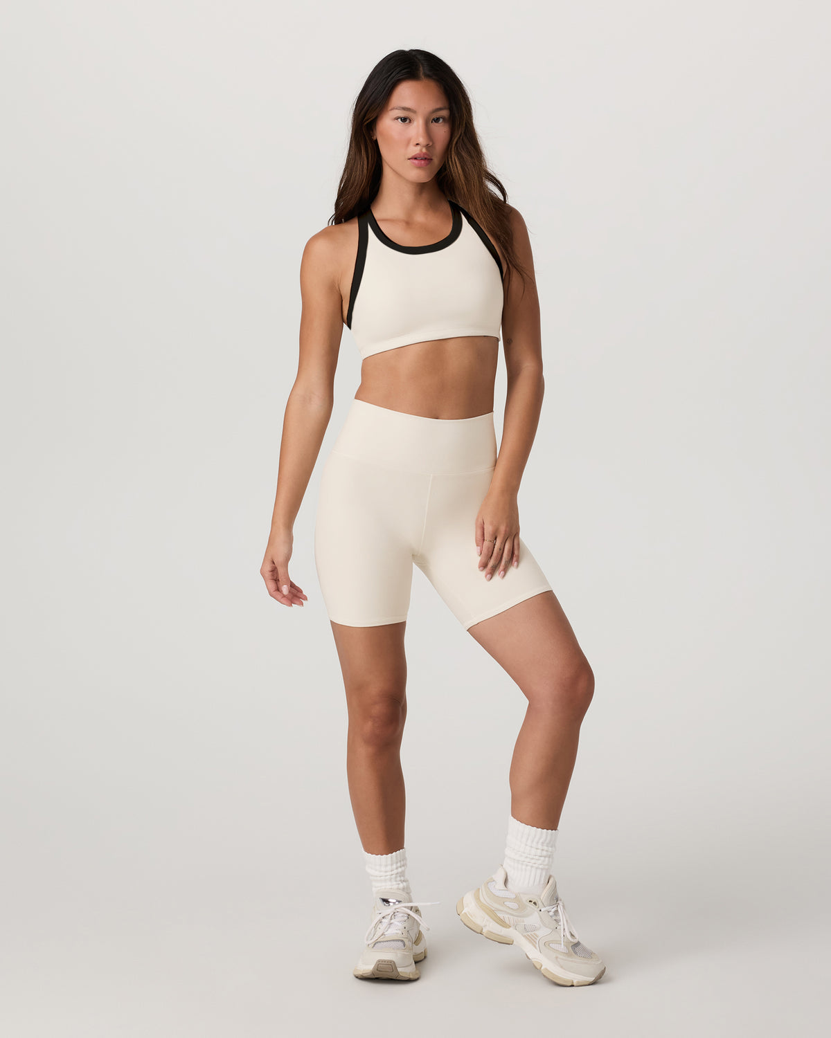 Women Vuori Clean Elevation Shorty Women's Bone Heather Shorts