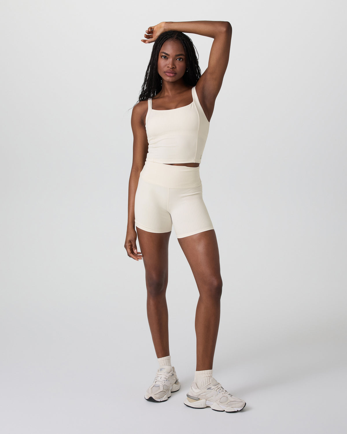 Women Vuori Inversion Rib Short Marshmallow