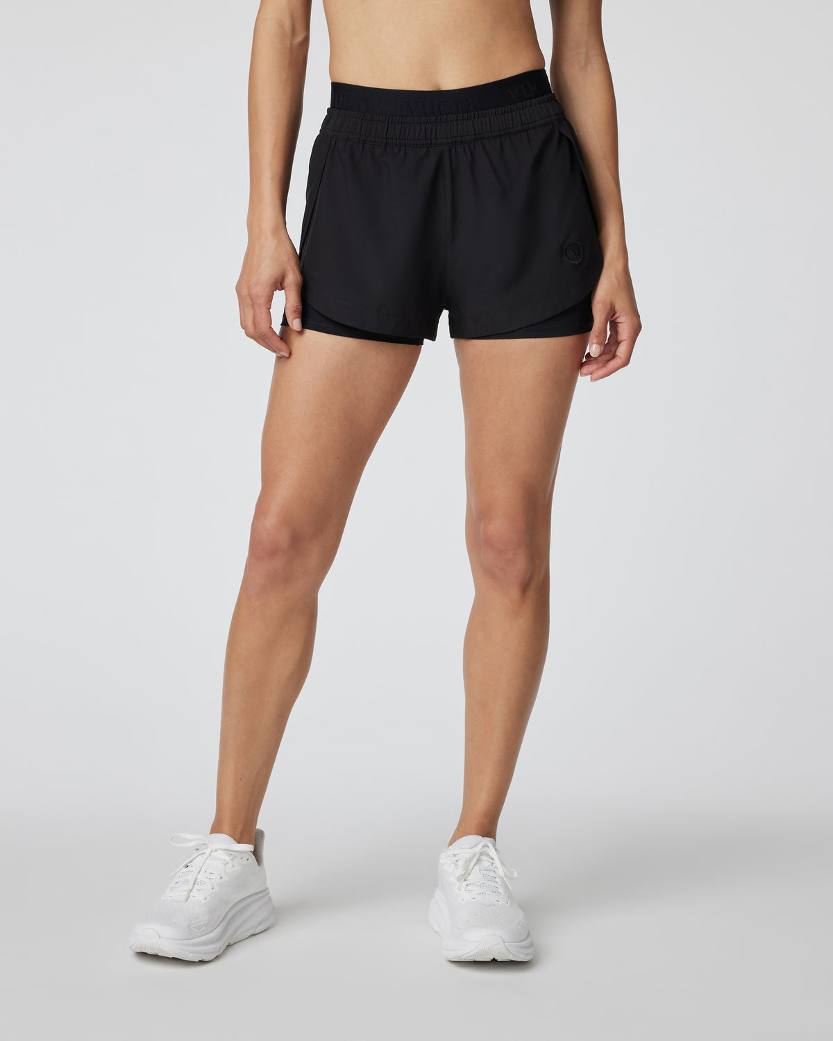 Women Vuori Luna Short Women's Black 2 in 1 Running Shorts