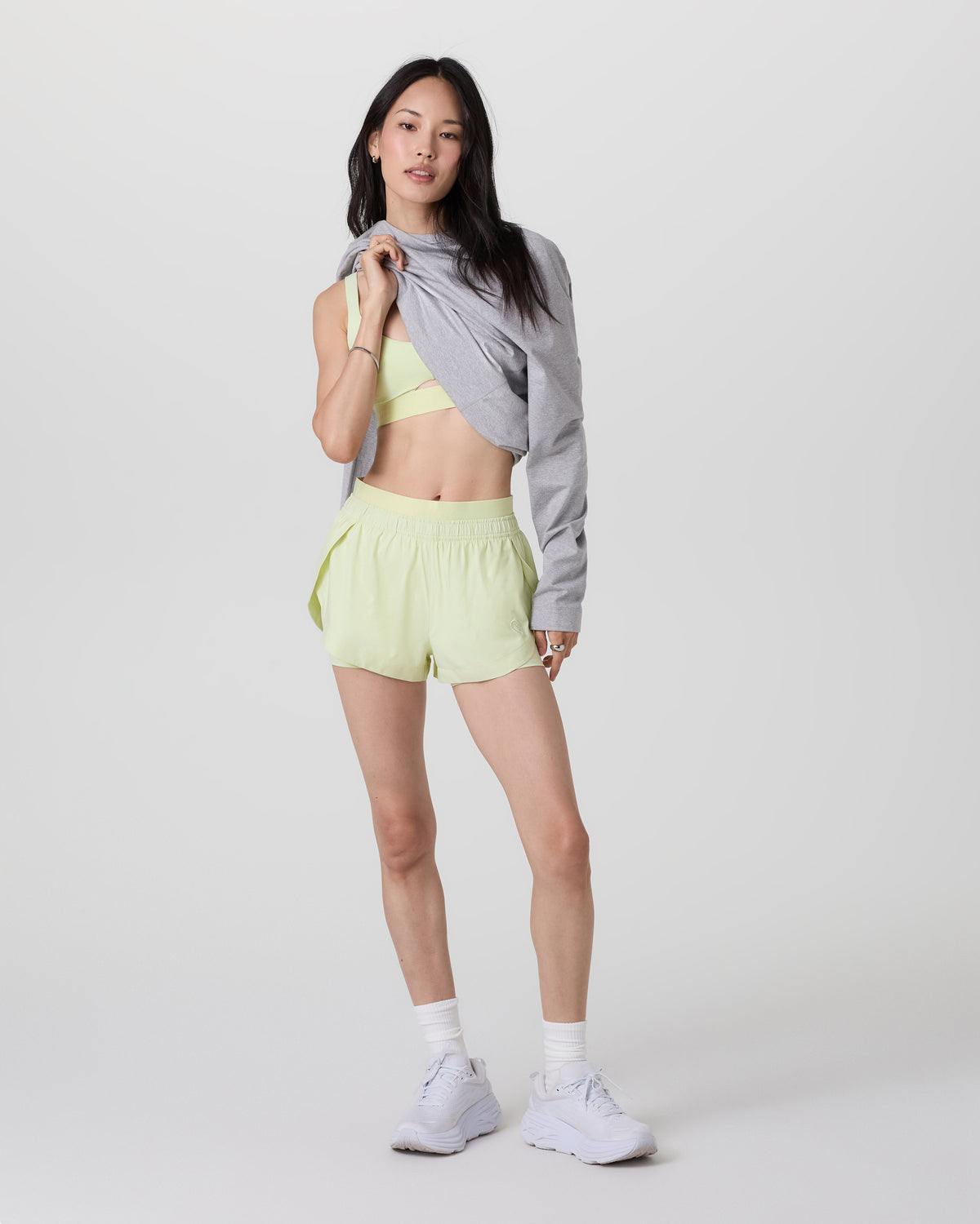 Women Vuori Luna Short 2" Women's Lemongrass Running Shorts