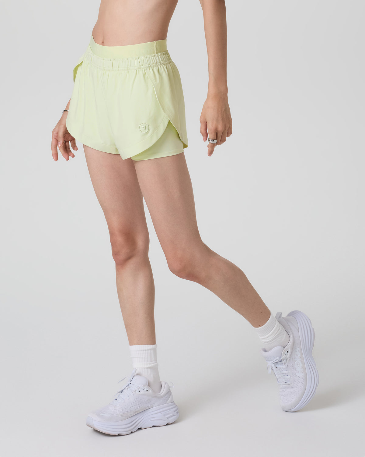 Women Vuori Luna Short 2" Women's Lemongrass Running Shorts