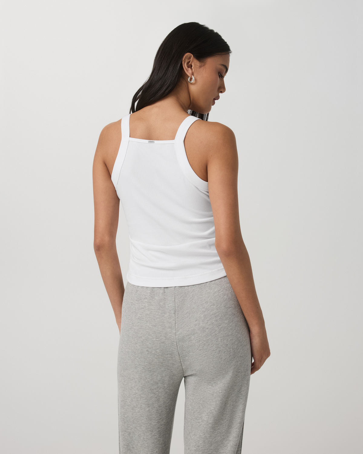 Women|New Vuori Pose Cooper Tank Women's White Square Neck Tank Top