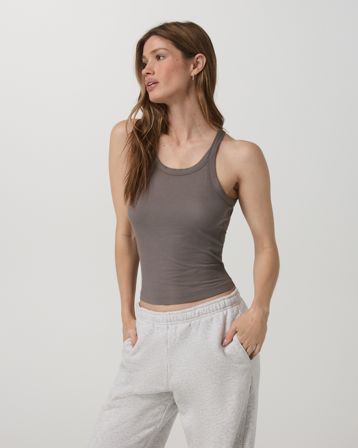 Women|New Vuori Cove Layering Tank Women's Chia Rib Knit Tank Top
