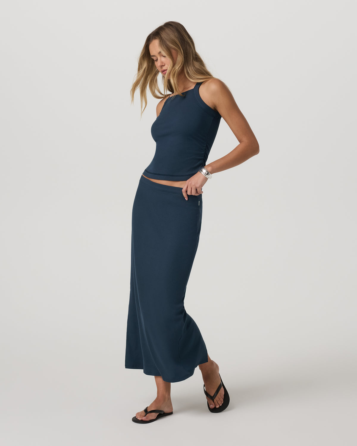 Women|New Vuori Pose Cooper Tank Women's Ocean Blue Tank Top