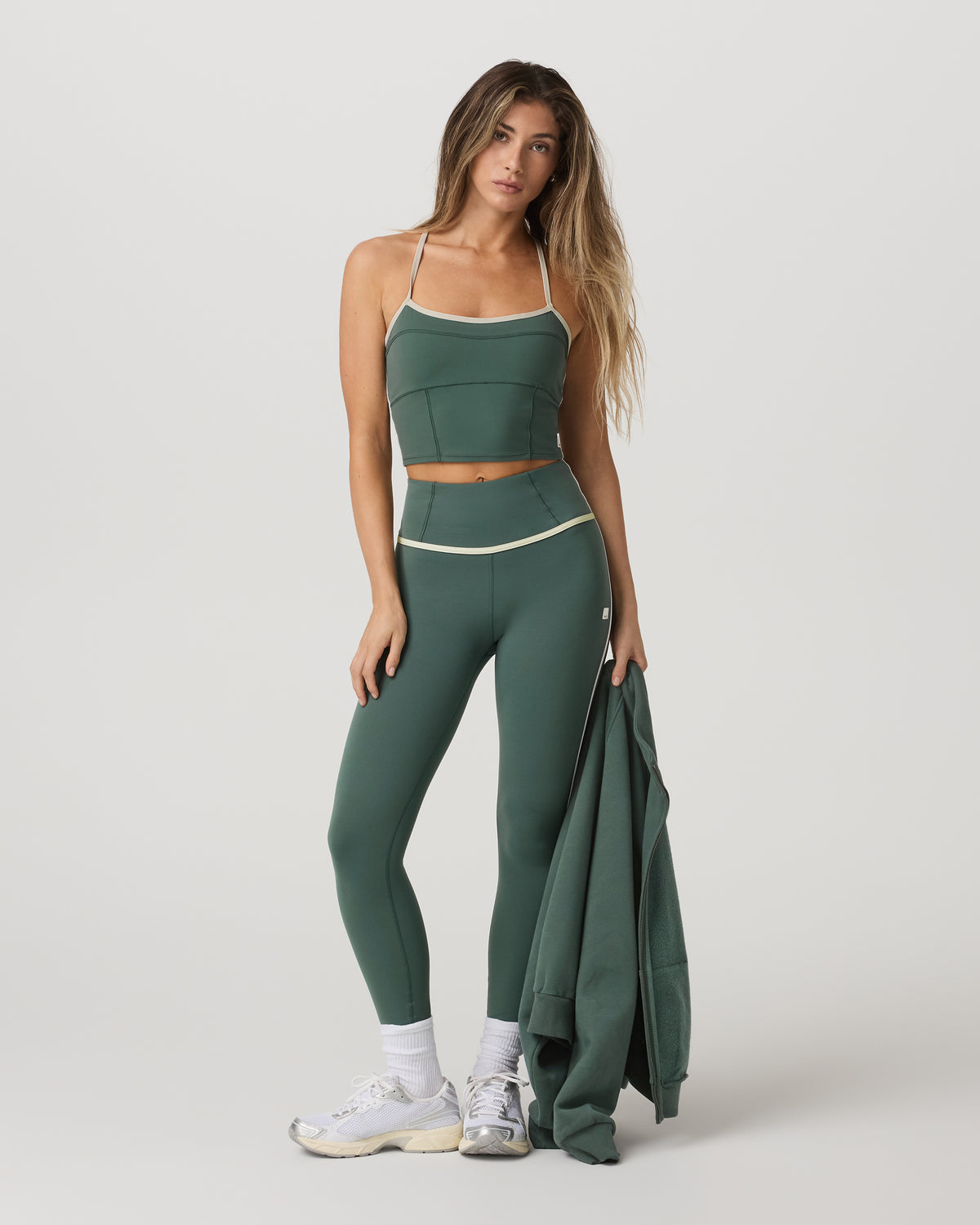 Women|New Vuori Vuori AllTheFeels™ Corset Tank Women's Agate Green Tank Top