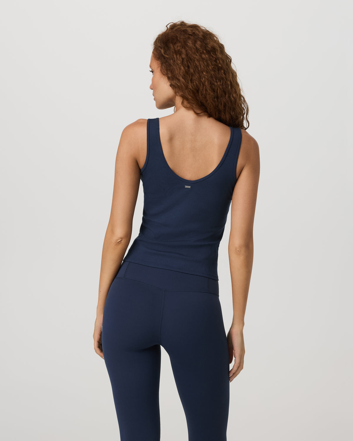 Women|New Vuori Pose Twin Tank Women's Fitted Blue Coast Tank Top