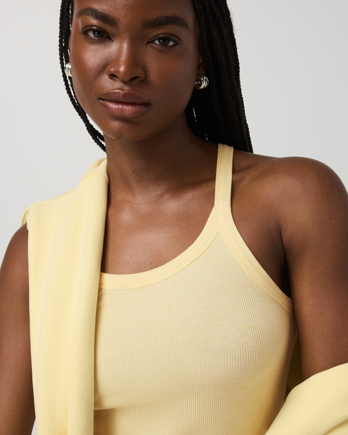 Women|New Vuori Cove Layering Tank Women's Lemon Snap Heather Tank Top