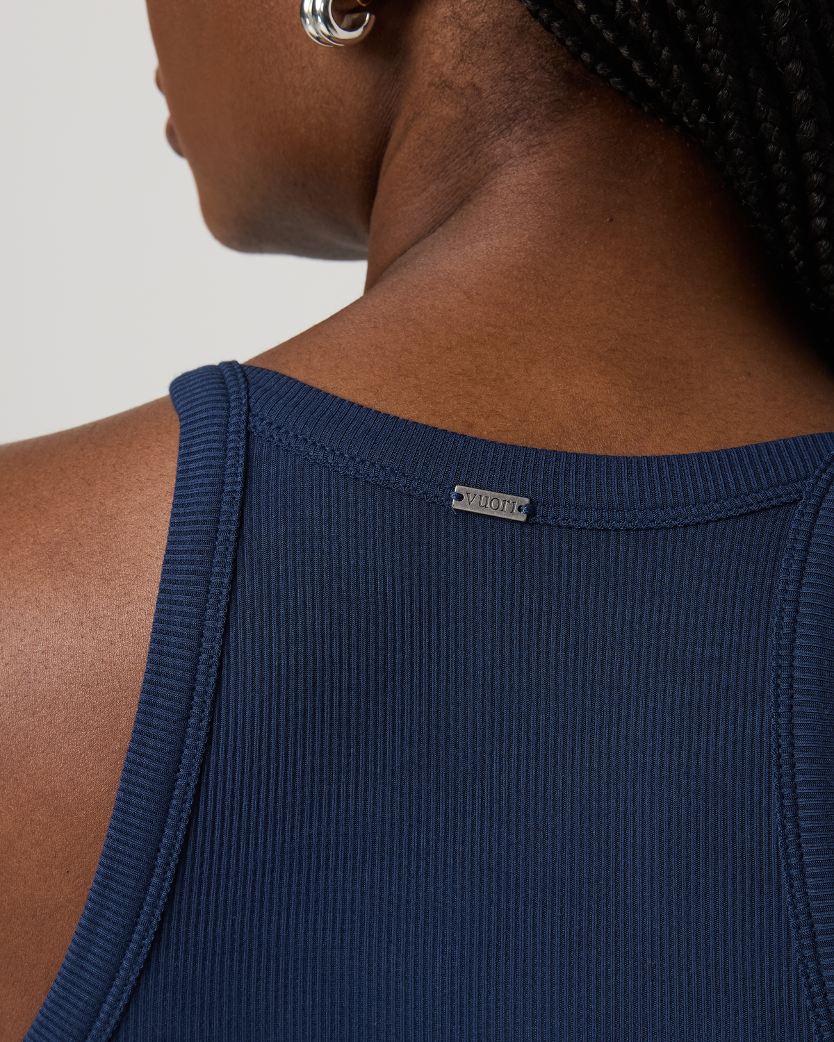 Women|New Vuori Cove Layering Tank Women's Blue Coast Rib Knit Tank Top