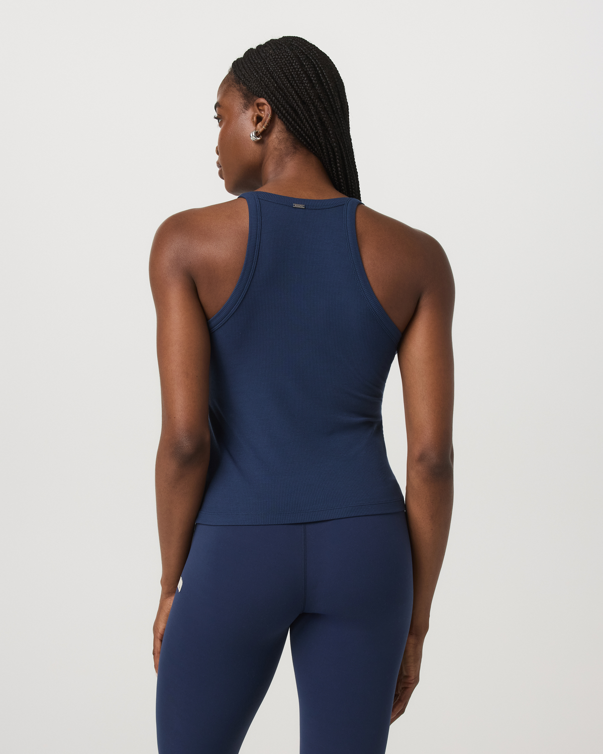 Women|New Vuori Cove Layering Tank Women's Blue Coast Rib Knit Tank Top