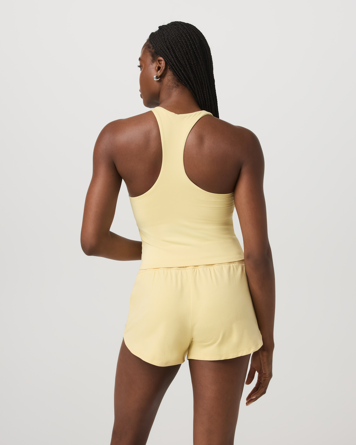 Women|New Vuori Halo Performance Crop Tank 2.0 Lemon Snap Heather Top