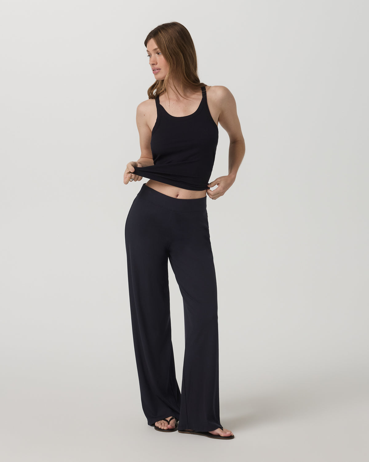 Women|New Vuori Cove Layering Tank Women's Black Rib Knit Tank Top