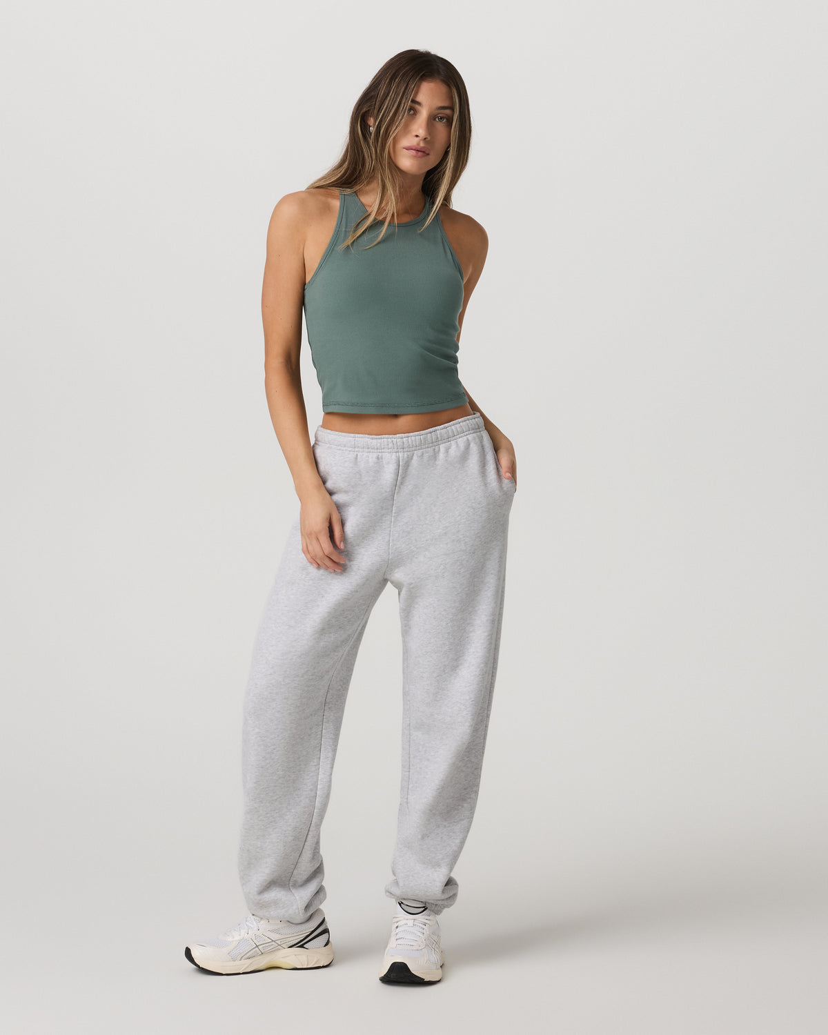 Women|New Vuori Pose Plyo Tank Women's Agate Green Performance Tank Top