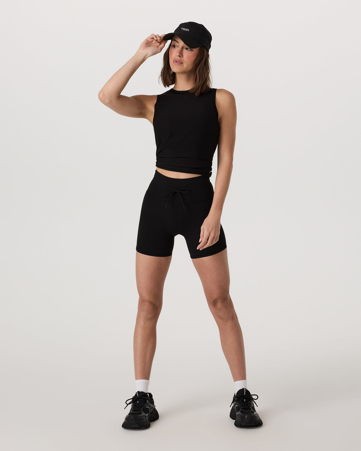 Women Vuori Energy Top Long Women's Black Performance Tank Top