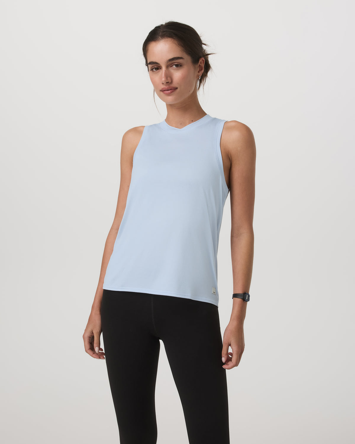 Women Vuori Energy Top - Long Women's Soft Sky Heather Tank Top