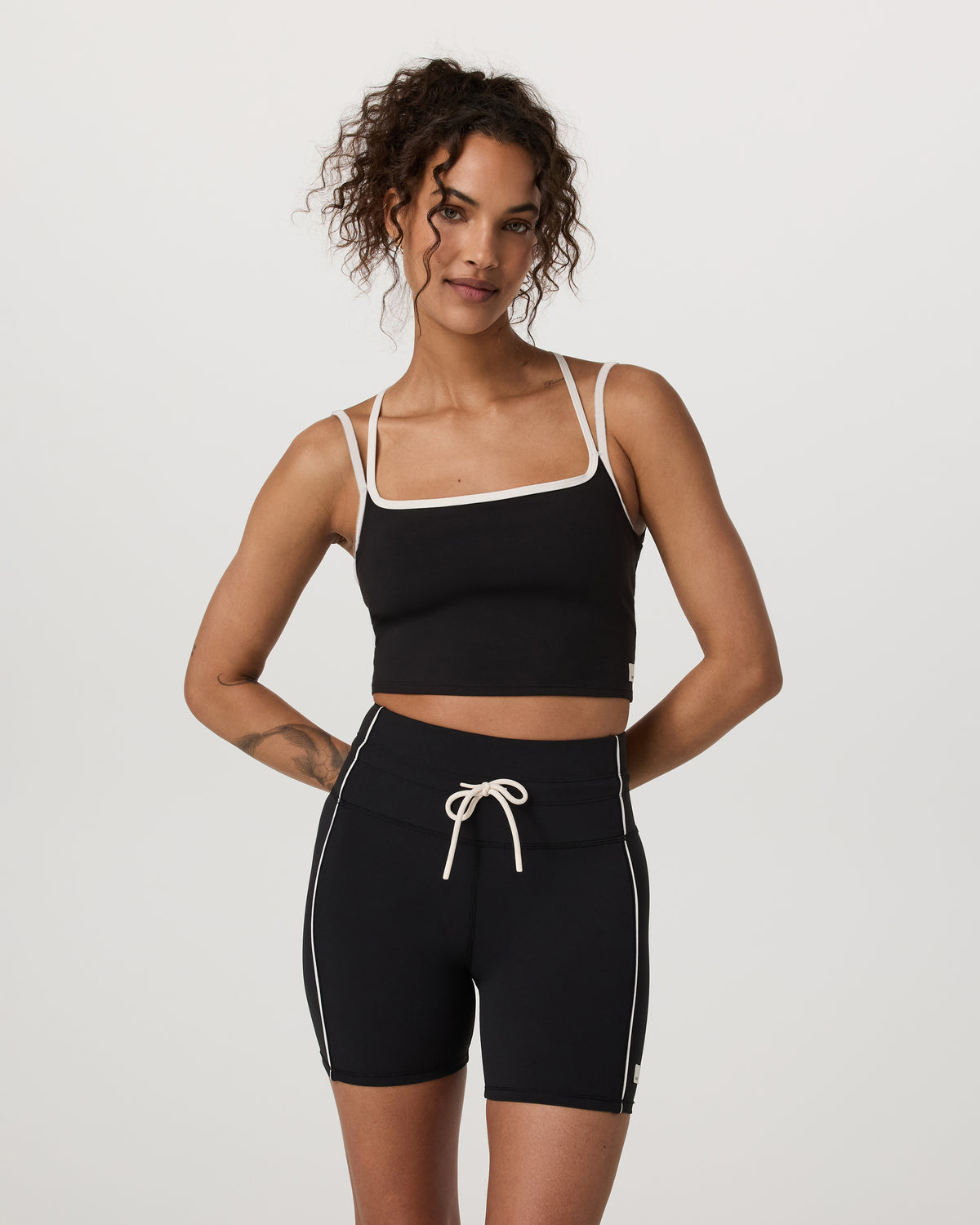 Women Vuori Daily Layered Tank Women's Black Performance Top