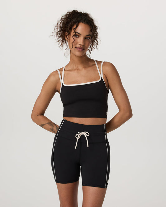 Women Vuori Daily Layered Tank Women's Black Performance Top