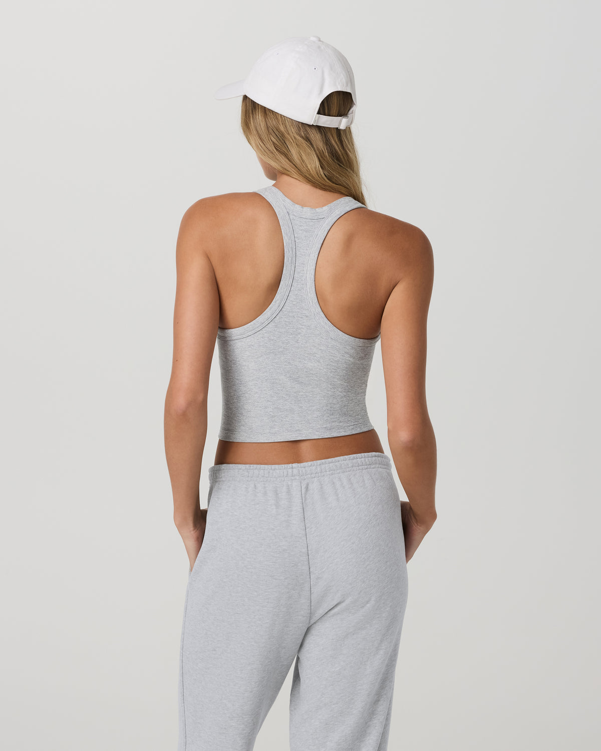 Women Vuori Elevation Racerback Tank Light Heather Grey