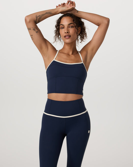 Women Vuori Vuori AllTheFeels™ Corset Tank Women's Blue Coast Top