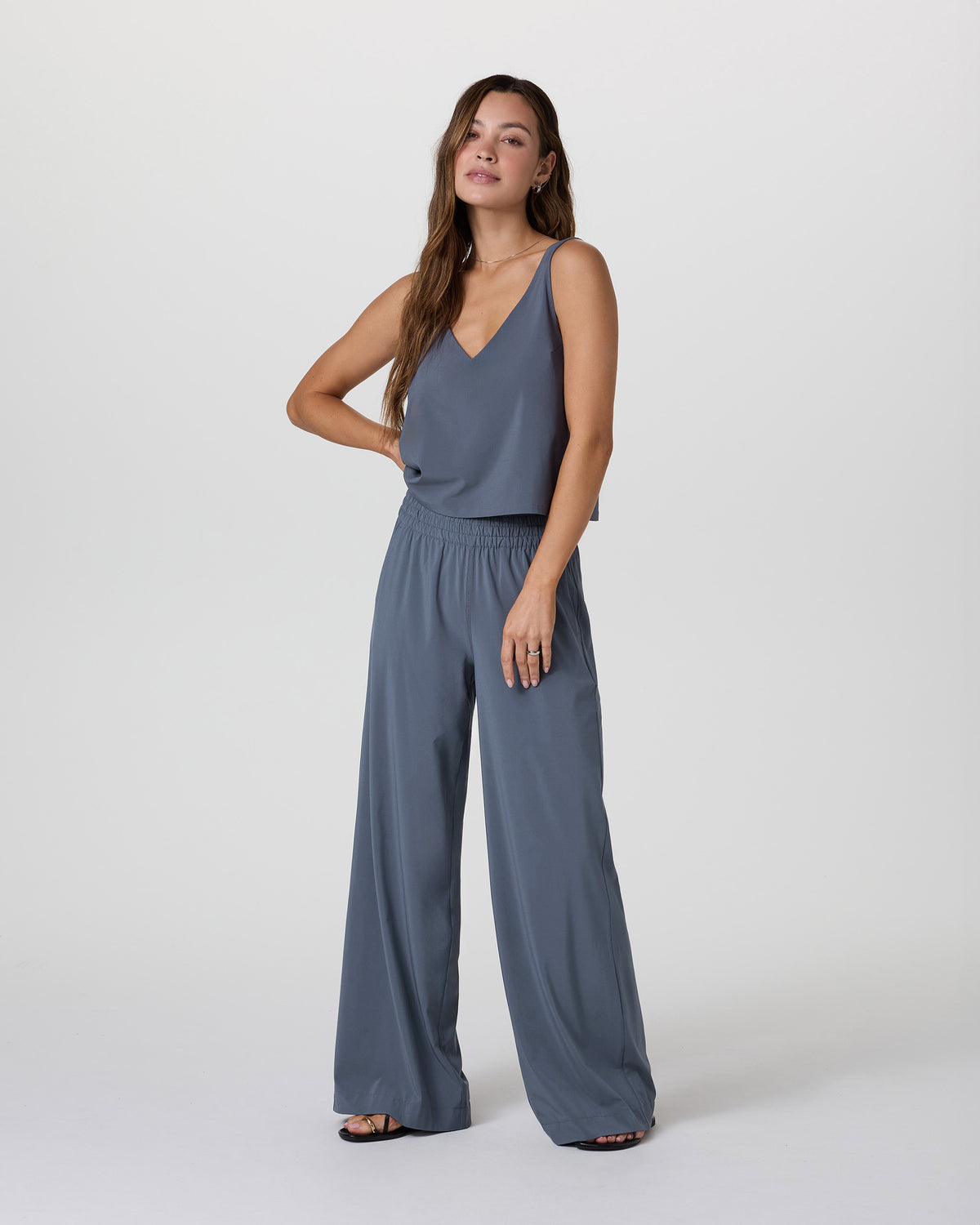 Women Vuori Villa Cropped Tank Azure