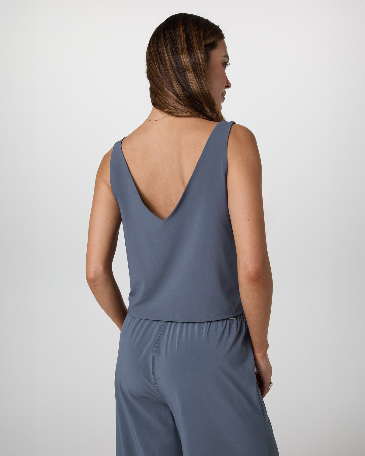Women Vuori Villa Cropped Tank Azure